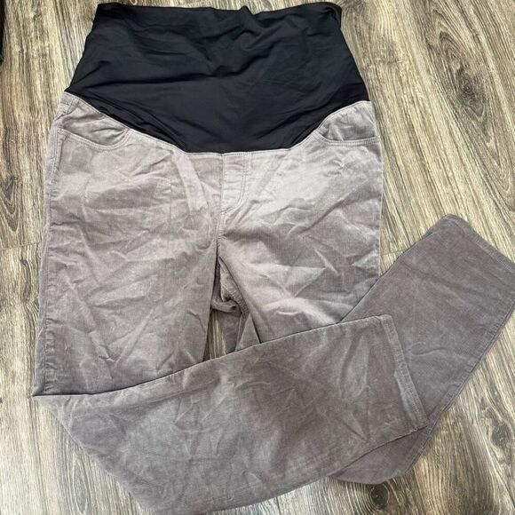 NEW LOFT | Maternity Grey Skinny Corduroy Pants *NWT* Size: 18 - Picture 1 of 5